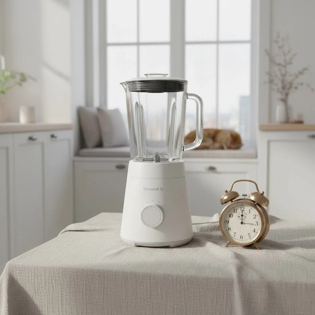 Vitamix food blender on a kitchen counter