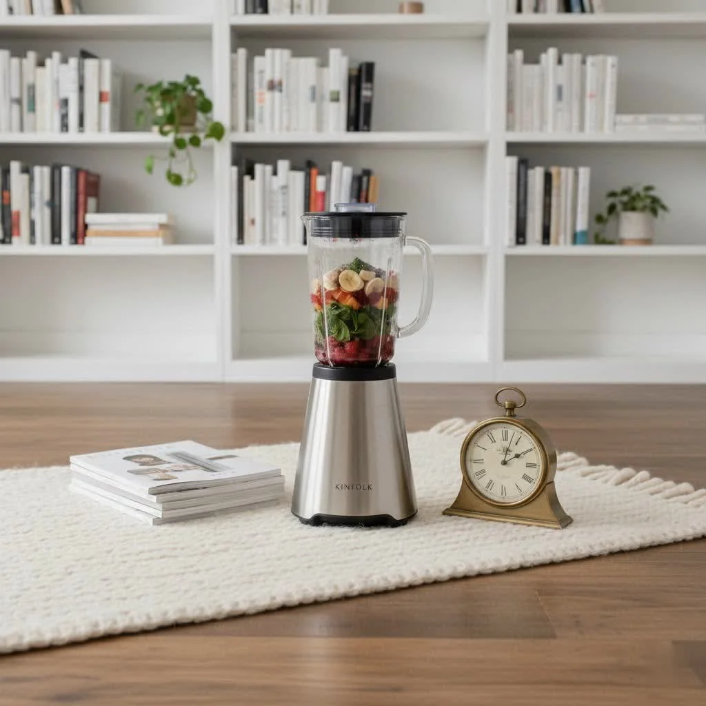 Vitamix Explorian E310 blender pureeing food for elderly