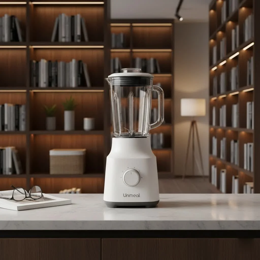 Small food blender on a kitchen counter