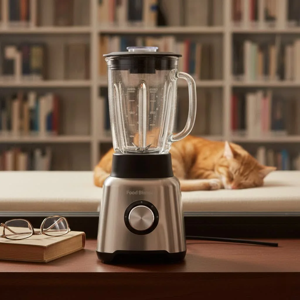 Blender and food processor side by side