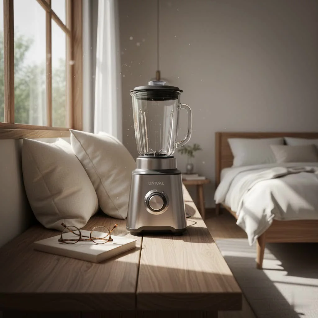 Hamilton Beach blender and food processor combo on a kitchen counter